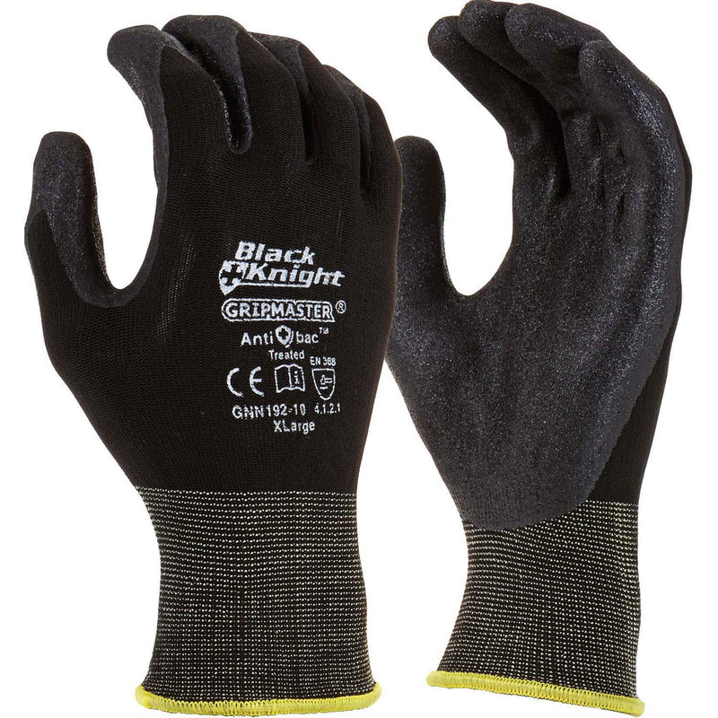 Maxisafe Black Knight Gripmaster Synthetic Coated Gloves