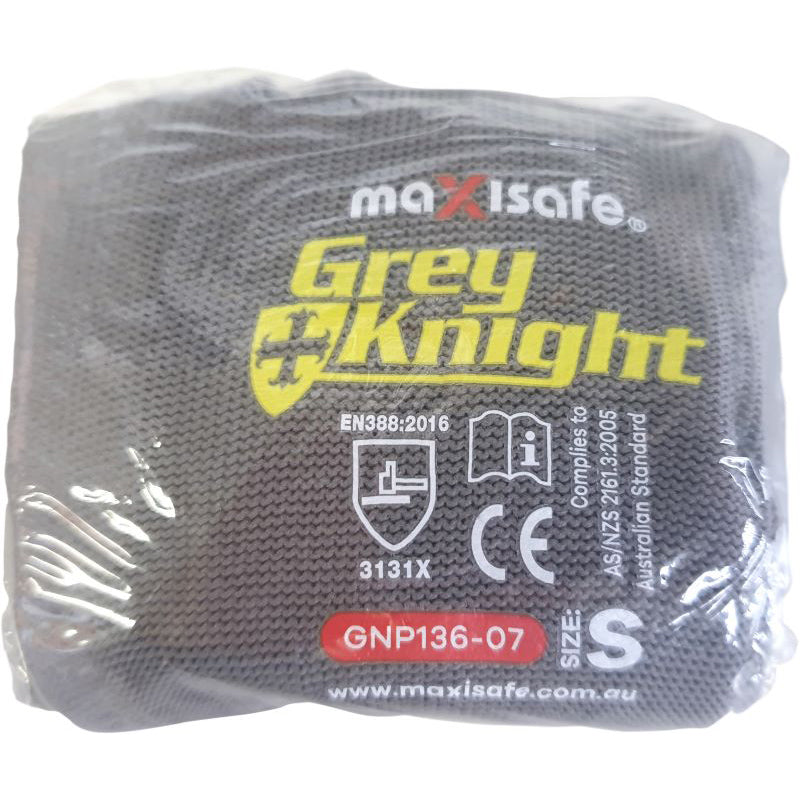 Maxisafe Grey Knight Nylon PU Coated Nylon Glove - Vend Packaging GNP136V