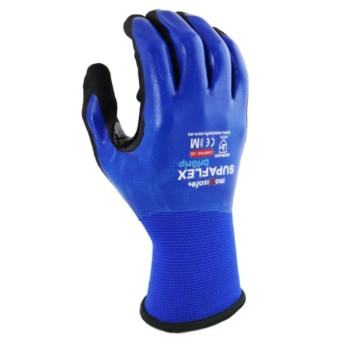 Maxisafe Supaflex DriGrip Liquid Resistant Synthetic Coated Gloves