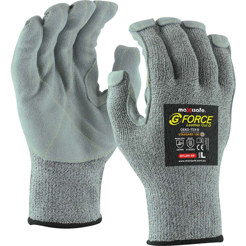Maxisafe G-Force Cut 5 Leather Palm Glove
