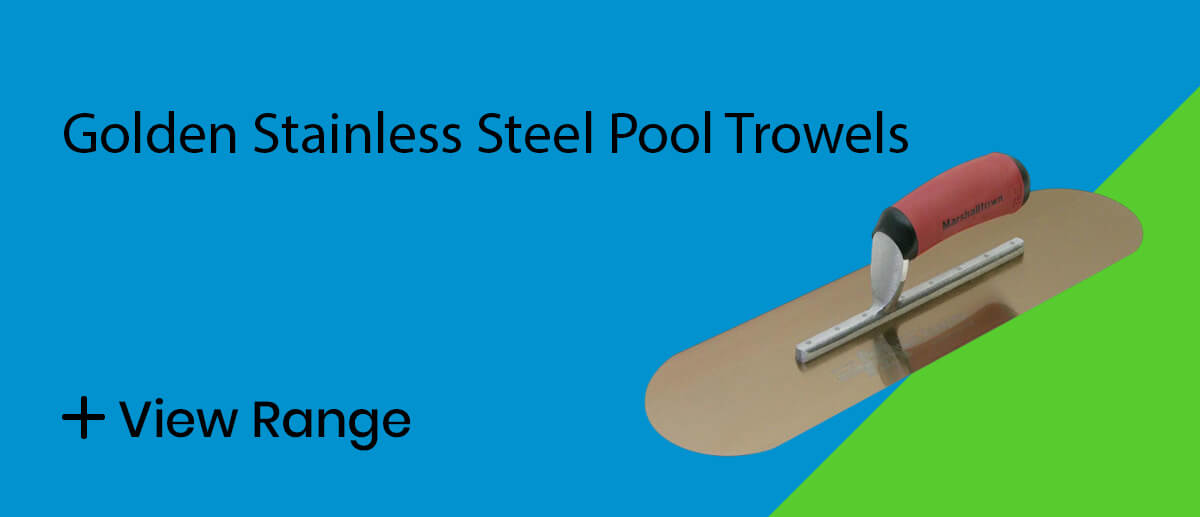 Golden Stainless Steel Pool Trowels