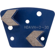 Thor Tools Trapezoid Bolt-On Double Arrow Segment Very Hard Bond HDAVH-2-30 - Betontools Australia