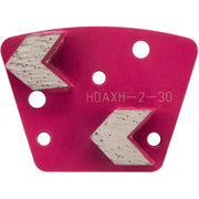Thor Tools Trapezoid Bolt-On Double Arrow Segment Extremely Hard Bond HDAXH-2-30 - Betontools Australia