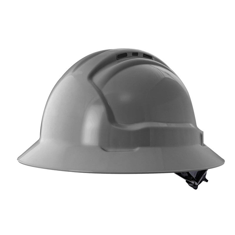 Maxisafe Tuffgard FullBrim Hard Hat - Ratchet Harness - Vented