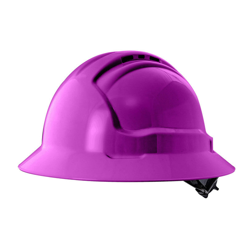 Maxisafe Tuffgard FullBrim Hard Hat - Ratchet Harness - Vented