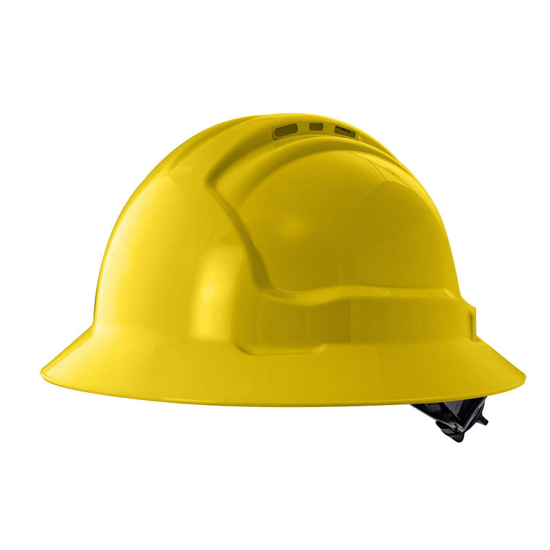 Maxisafe Tuffgard FullBrim Hard Hat - Ratchet Harness - Vented