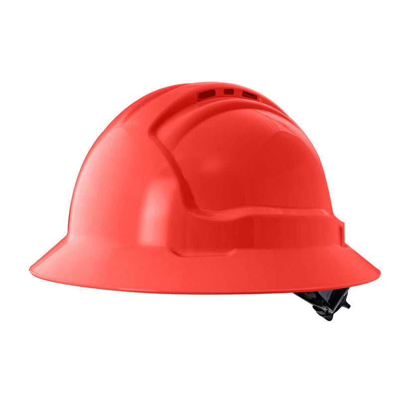 Maxisafe Tuffgard FullBrim Hard Hat - Ratchet Harness - Vented