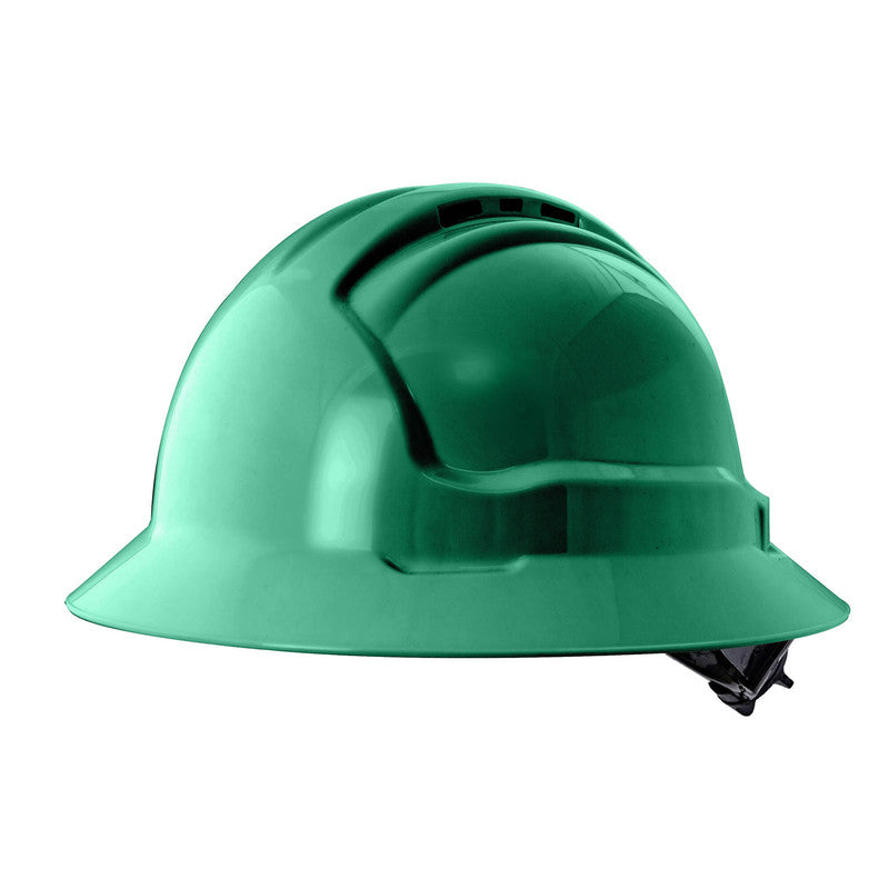 Maxisafe Tuffgard FullBrim Hard Hat - Ratchet Harness - Vented