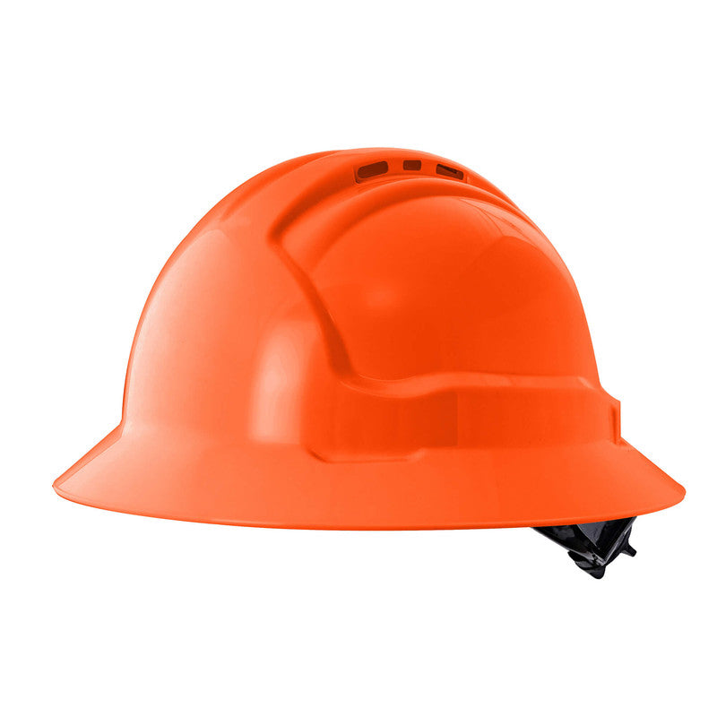 Maxisafe Tuffgard FullBrim Hard Hat - Ratchet Harness - Vented