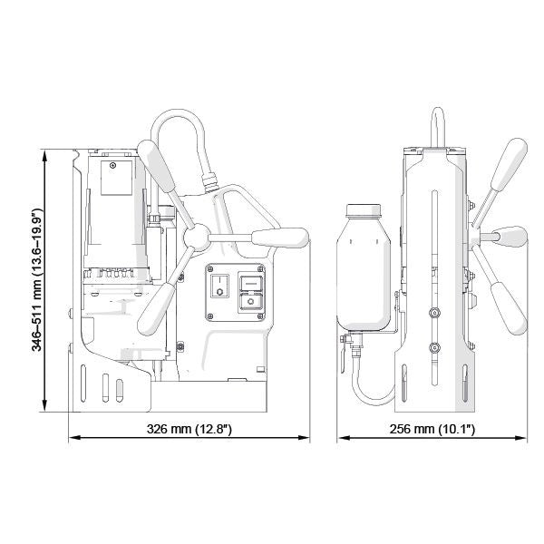 Holemaker 42mm X 52mm Pro42 Magnetic Base Drill