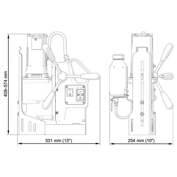Holemaker 55mm X 75mm Pro55 Magnetic Base Drill