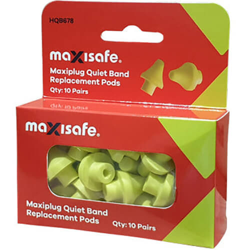 Maxisafe Maxiplug Quiet Band Replacement Pods 10x Pairs HQB678