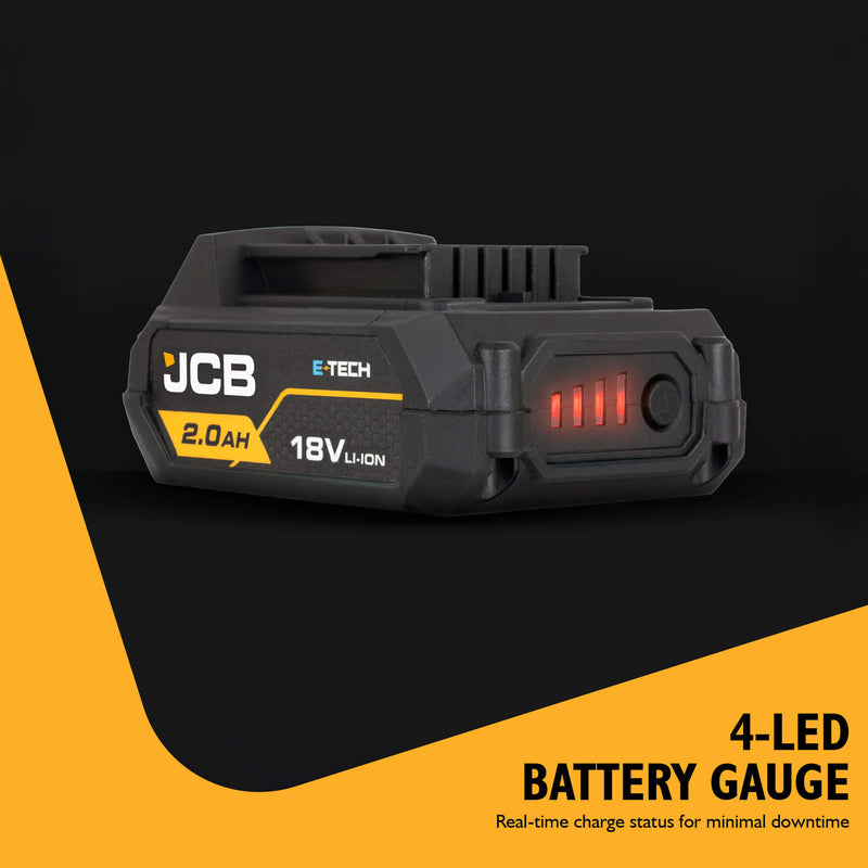 JCB 18V 2.0Ah E-TECH Li-Ion Battery for JCB 18V Cordless Tools