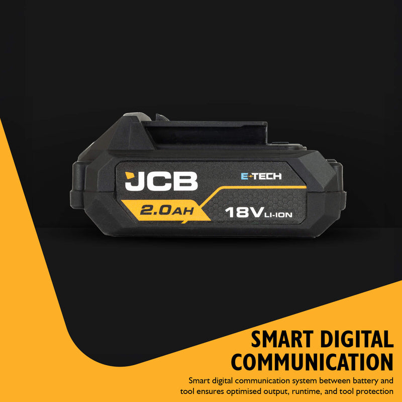 JCB 18V 2.0Ah E-TECH Li-Ion Battery for JCB 18V Cordless Tools