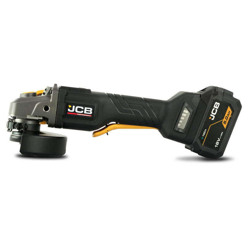 JCB 18V 125mm Brushless Paddle Switch Angle Grinder Skin
