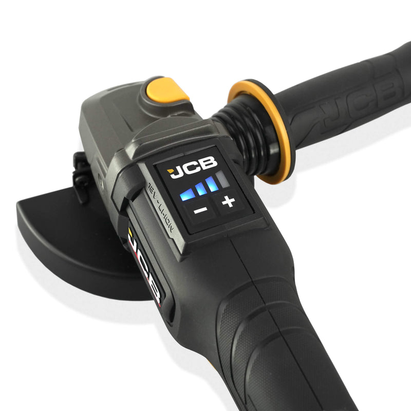 JCB 18V 125mm Brushless Paddle Switch Angle Grinder Skin