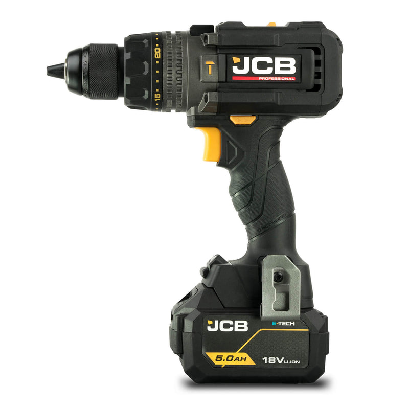 JCB 18V Brushless Combi Drill 160Nm Anti-Kickback Skin