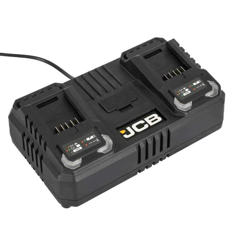 JCB 18V 4.5A Dual Port Fast Charger for JCB 18V Li-Ion Batteries
