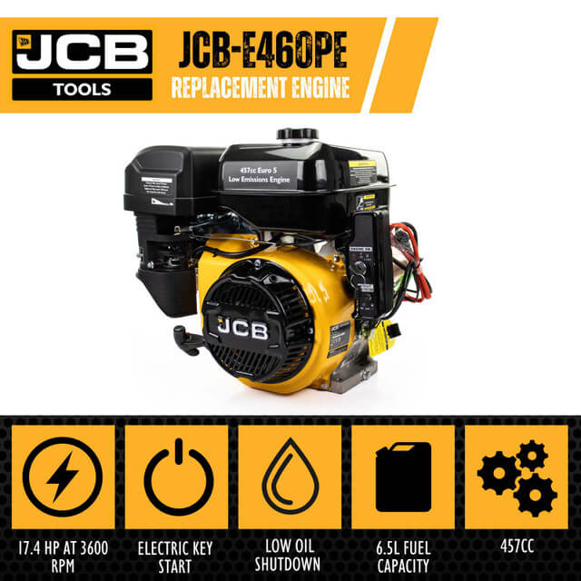 JCB PROFESSIONAL TOOLS 457CC 15HP Petrol Engine Electric Start