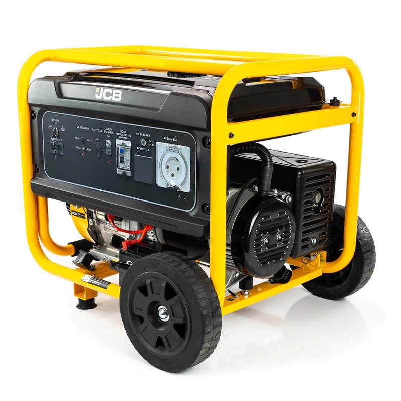 JCB G8000PE 7.9kW Petrol Generator with Wheel Kit