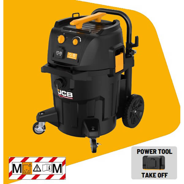 JCB PROFESSIONAL 230V 45L M-CLASS Wet & Dry Vacuum With Power Take Off