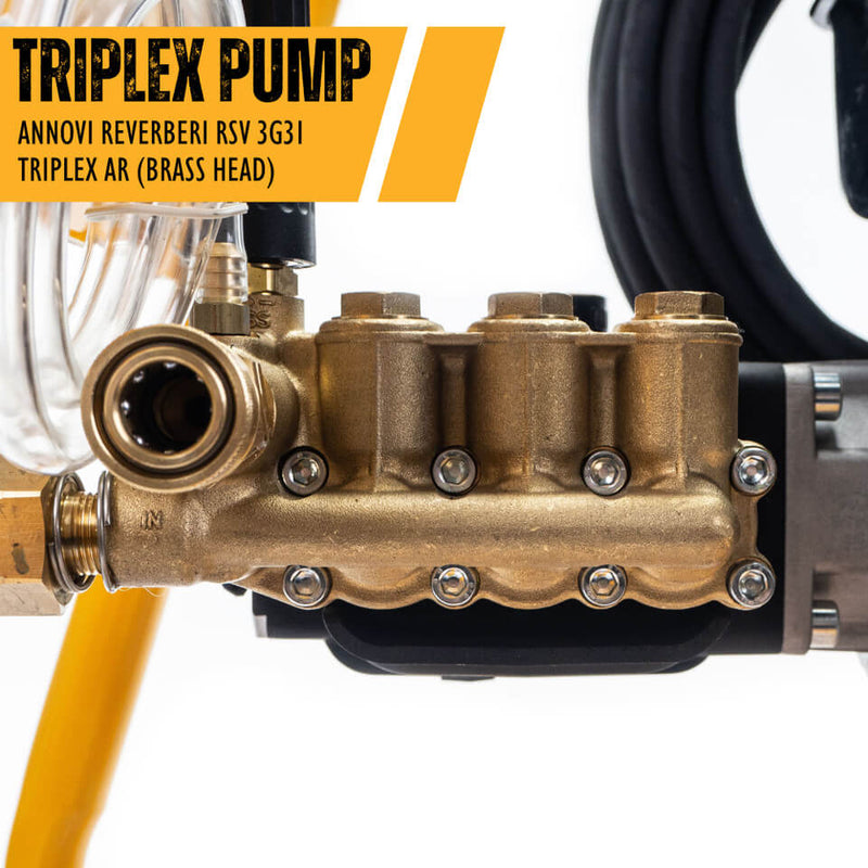 JCB PROFESSIONAL TOOLS 457CC 4000PSI Petrol Pressure Washer AR Triplex Pump