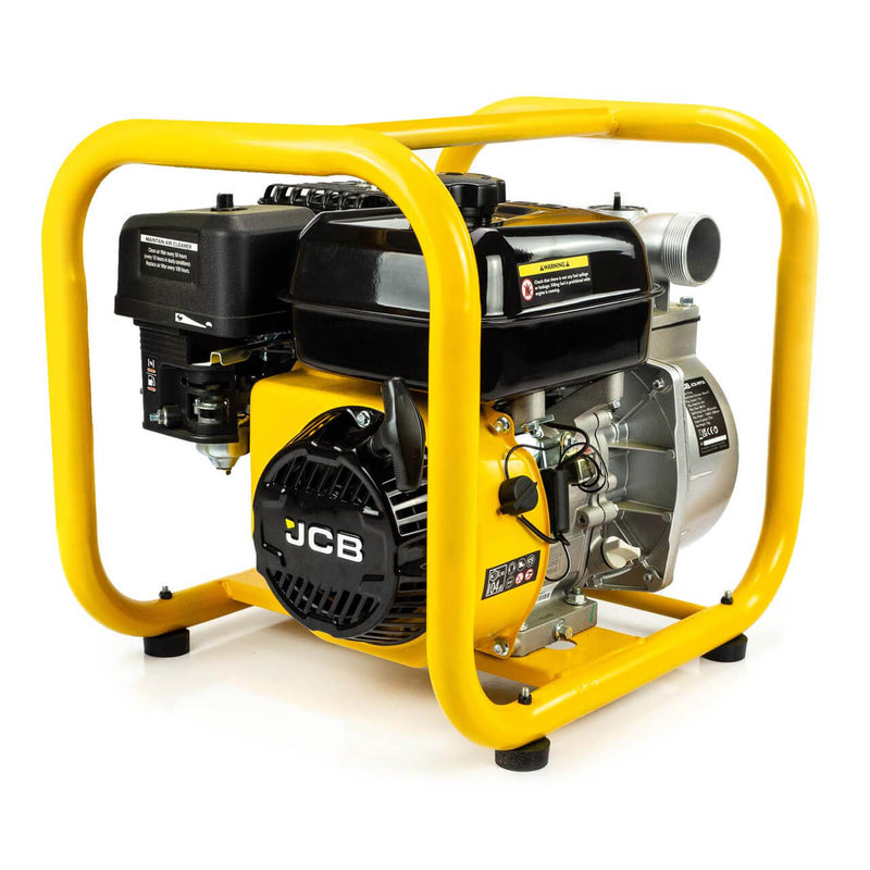 JCB PROFESSIONAL TOOLS Petrol 224CC Recoil Start 4-stroke Engine 50mm Inlet Outlet Fresh Water Pump