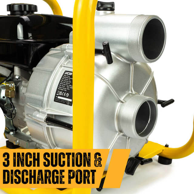 JCB PROFESSIONAL TOOLS Water Pump Trash/ Dirty Water 3" 80MM 224CC 4-stroke Recoil Start