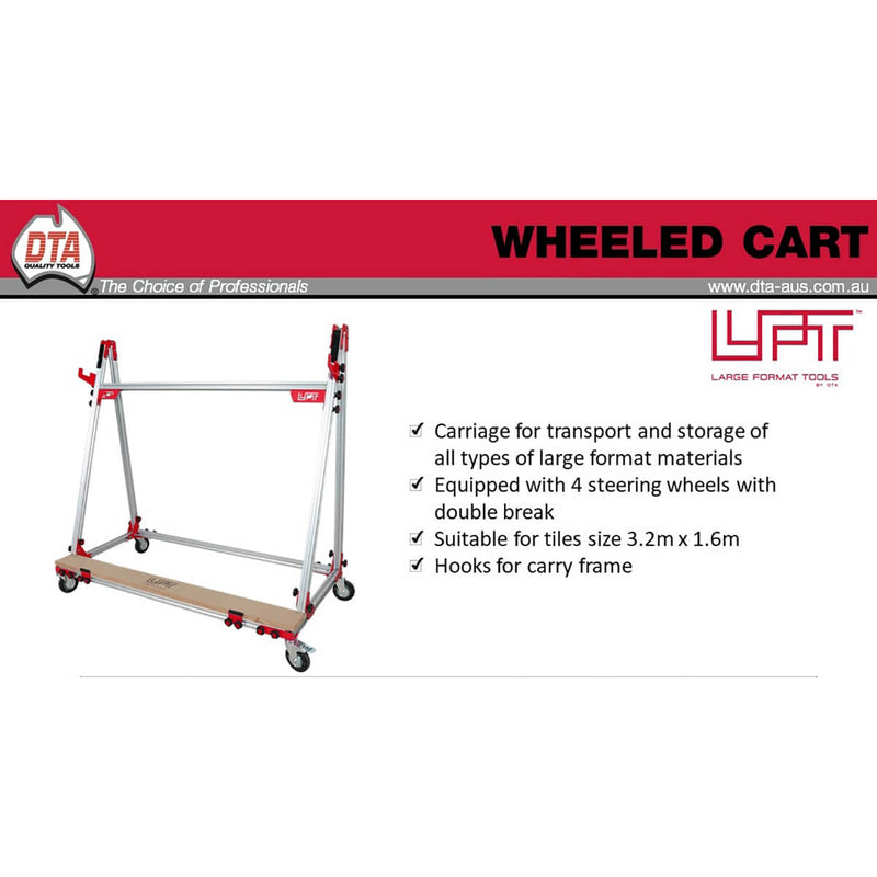 DTA Wheeled Cart For Large Format Tiles - LFWSC - Betontools Australia