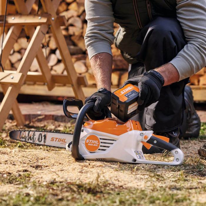 STIHL MSA 80.0 C-B 1/4"P SET with  AK System Cordless chain