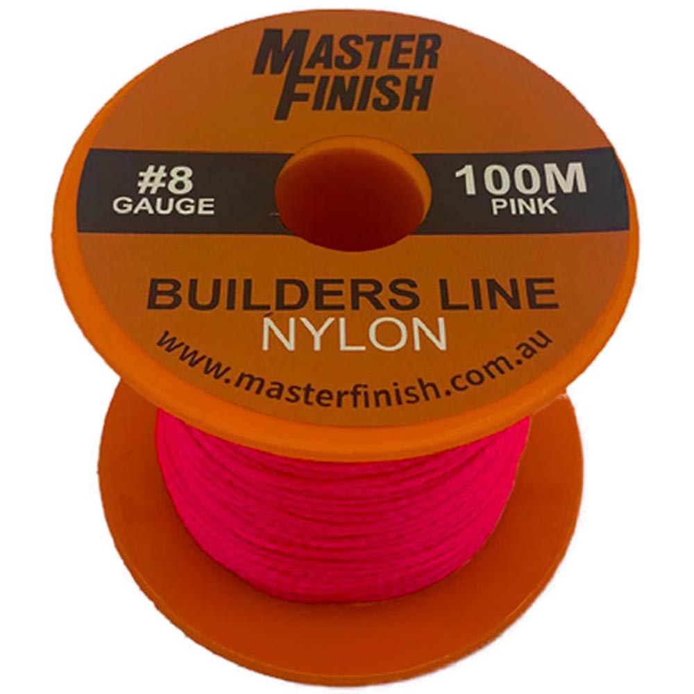 Master Finish String Line Masterfinish Builders Line - 100m Pink - Betontool — Betontools Australia