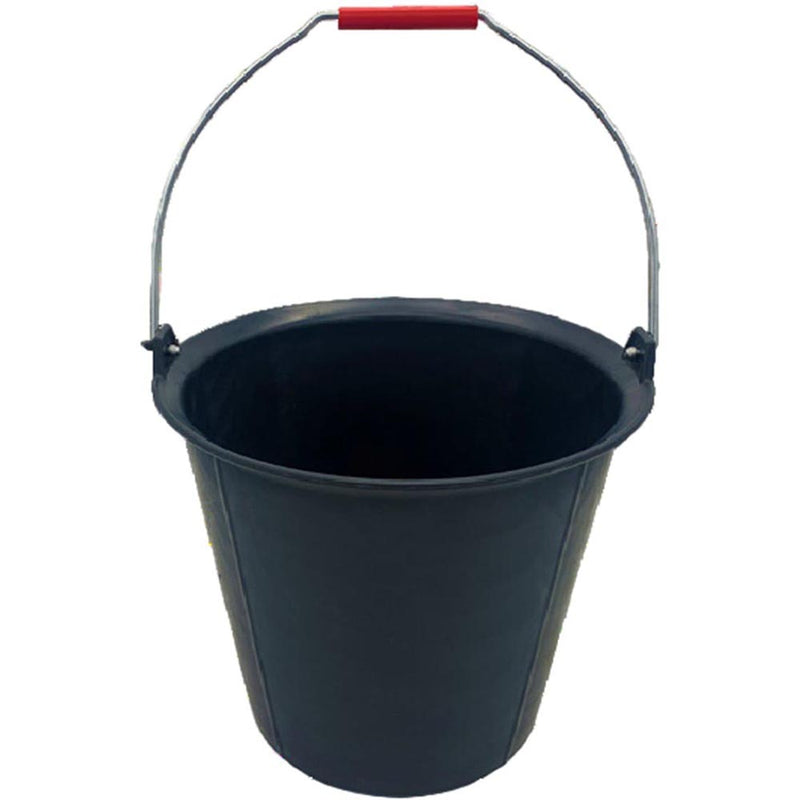 Masterfinish 13L Black Construction Rubber Bucket - MFRB-13