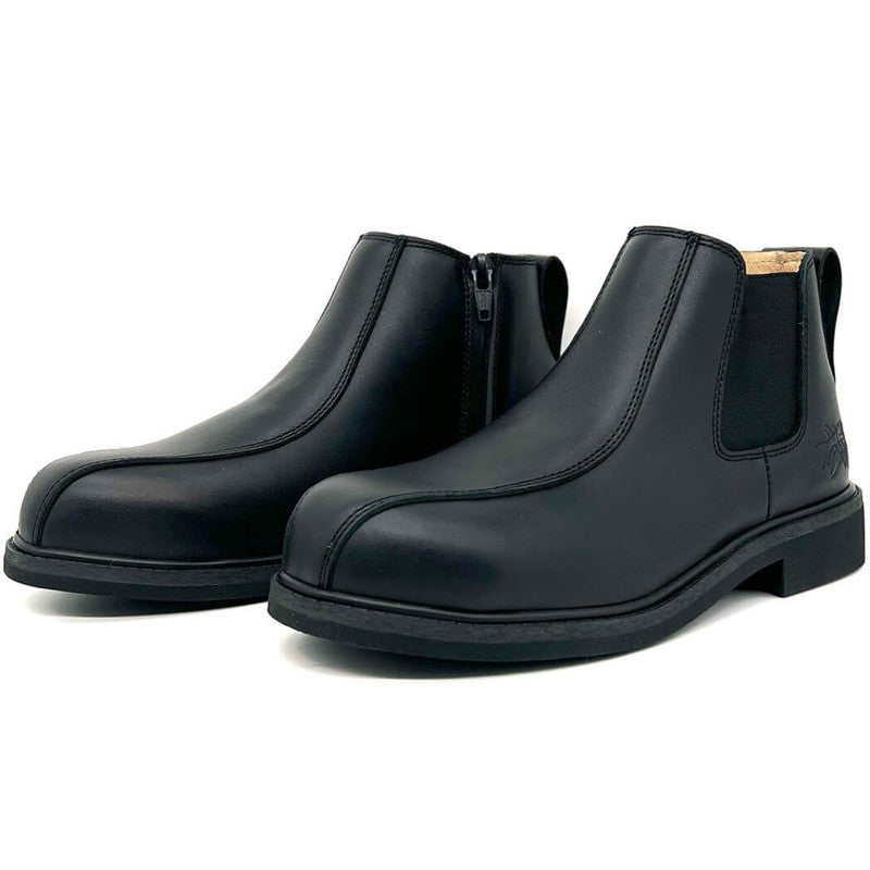 Maxisafe Cougar Executive Side Zip Black Leather Boot Composite Toe - MILAN