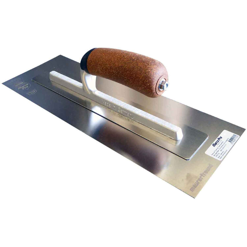 Marco Pro - German Premium Finishing Trowel - Superflex Stainless - 450 X 125mm - Soft Handle - Betontools Australia