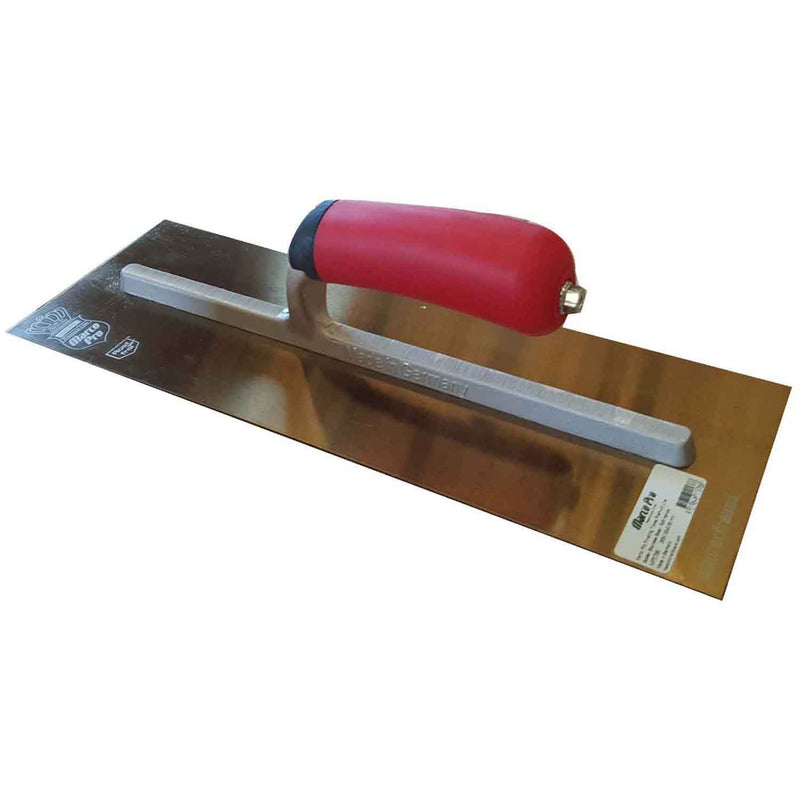 Marco Pro - German Premium Finishing Trowel - Golden Stainless - 355 X 120mm - Soft Handle - Betontools Australia