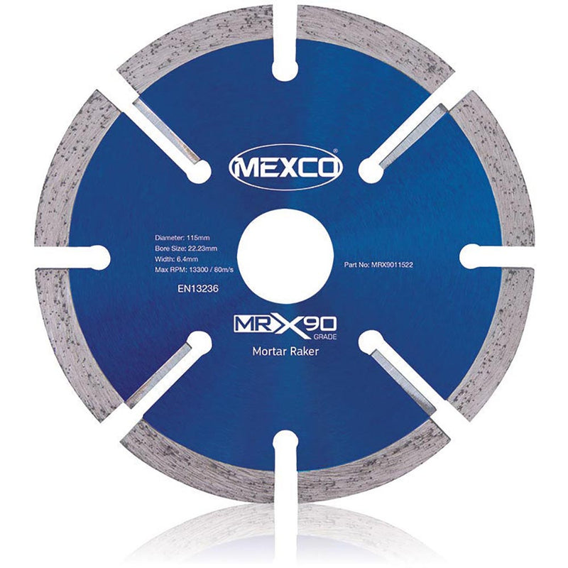 Mexco Mortar Raking Diamond Blade 125 x 6 x 22.23mm - MRX9012522