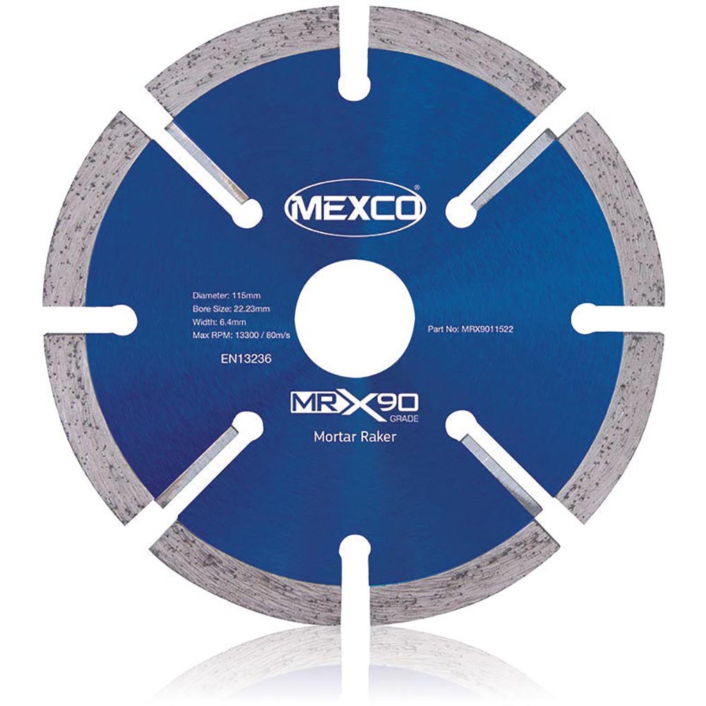Mexco Mortar Raking Diamond Blade 125 x 6 x 22.23mm - MRX9012522 ...