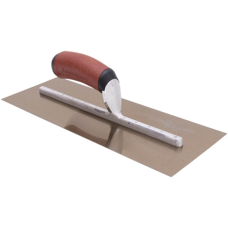 Marshalltown 457mm x 127mm Golden Stainless Steel Finishing Trowel with DuraCork Handle - MXS815GDC - 28500