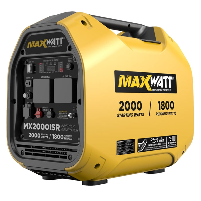 MaxWatt 2000 Watt Inverter Generator - MX2000ISR
