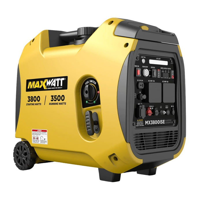 MaxWatt 3800 Watt Inverter Generator electric/Recoil/remote Start - MX3800ISE