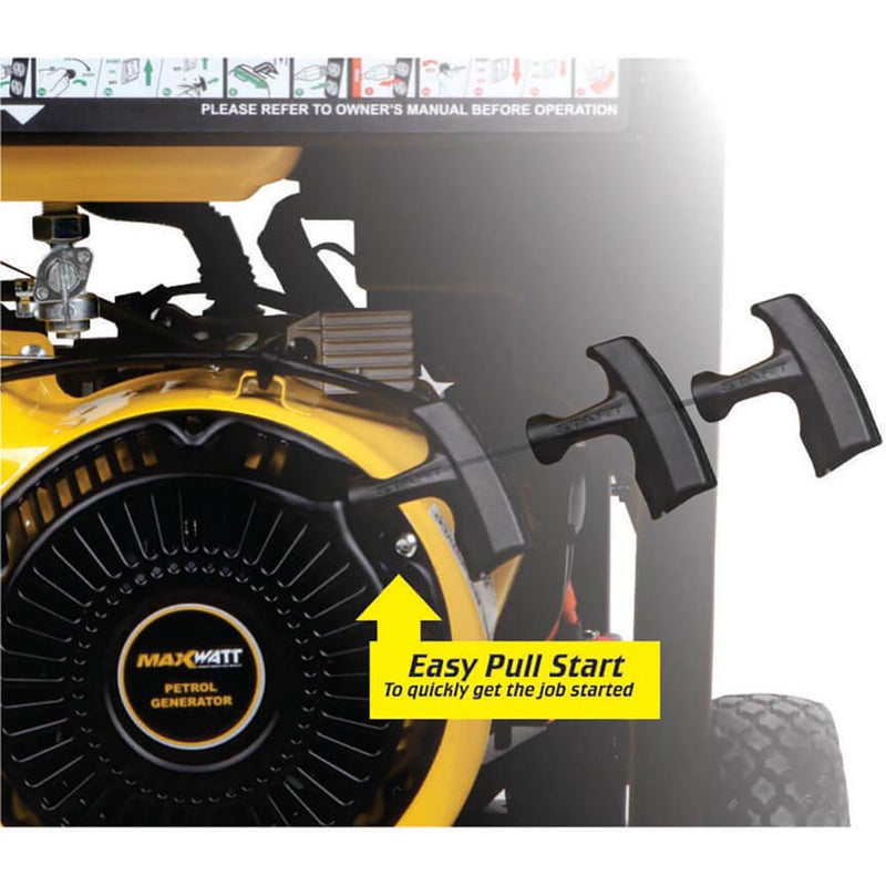 MaxWatt 9kVA Petrol Generator Electric Start MX9000ES