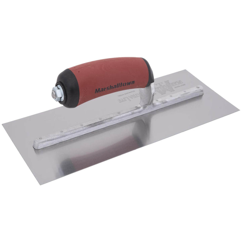 Marshalltown 279 X 121mm Stainless Steel Finishing Trowel - Durosoft Handle - MXS3SSD - 13465 - Betontools Australia