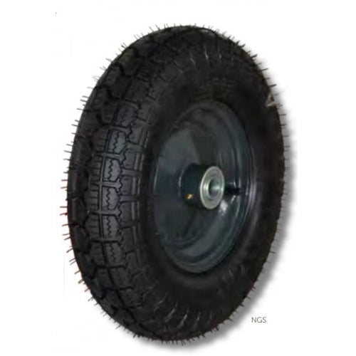 Masterfinish by A.G.Pulie Black Steel Wheel Pneum 400-8 NGS
