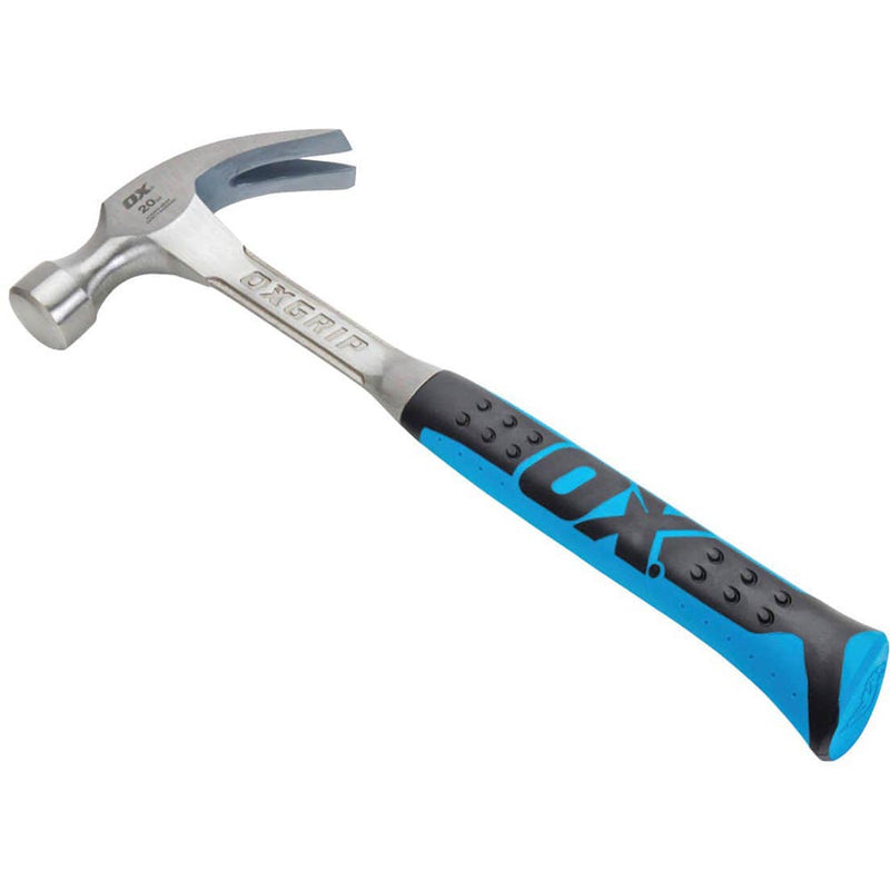 OX One Piece Steel Claw Hammer - OXGRIP Handle