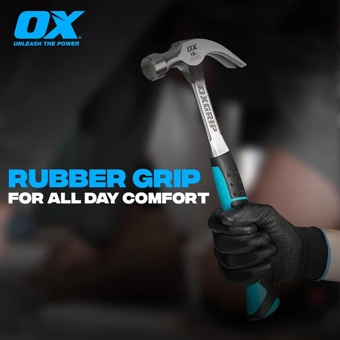 Ox Pro Straight Claw Hammer 20oz OX-P082920