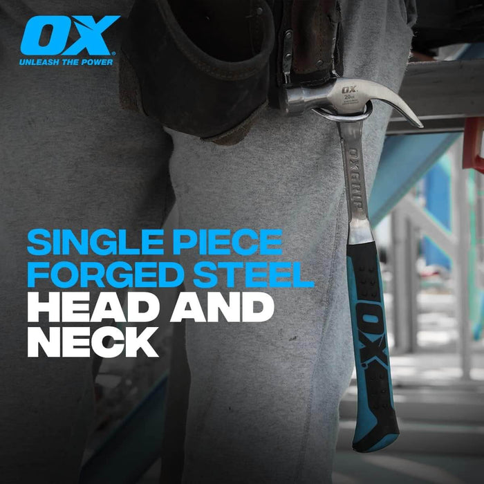 Ox Pro Straight Claw Hammer 20oz OX-P082920