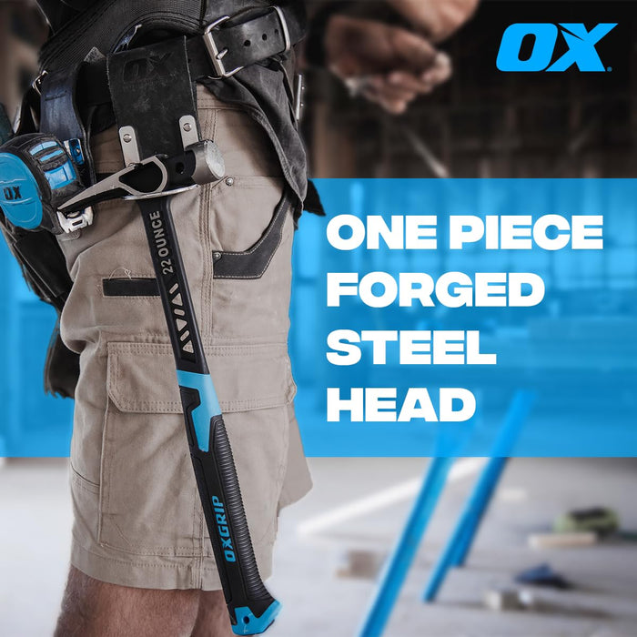 OX Pro Ultrastrike Framing Hammer Smooth Face Straight Claw