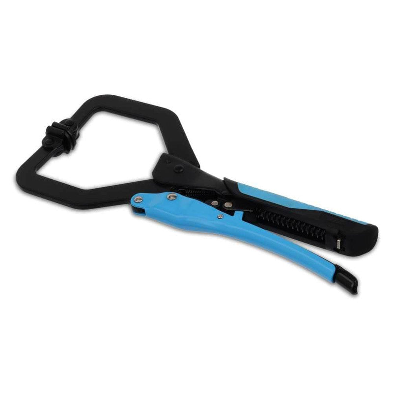 OX Tool Auto Adjust 7-Inch C Clamp With Swivel Pad – Gripped - OX-P204302