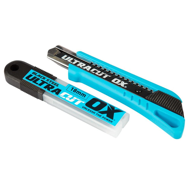 OX Tool Pro 18mm Slide Lock Knife + Blade Combo - OX-P223318