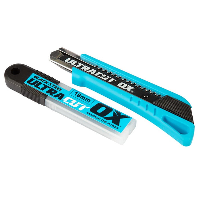 OX Tool Pro 18mm Slide Lock Knife + Blade Combo - OX-P223318